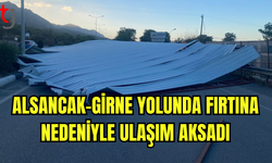 Alsancak-Girne Yolunda Çatı Uçtu