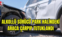 Karaoğlanoğlu’nda Alkollü Sürücü Park Halindeki Araca Çarptı