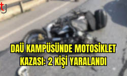 DAÜ Kampüsünde Motosiklet Kazası: 2 Kişi Yaralandı