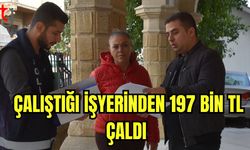 Çalıştığı işyerinden 197 bin TL çaldı