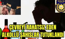 Çevreyi rahatsız eden alkollü şahıslar tutuklandı