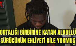 Ortalığı birbirine katan alkollü sürücünün ehliyeti bile yokmuş