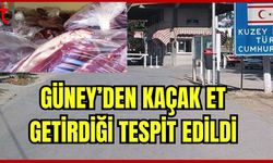 Güney'den kaçak et getirdiği tespit edildi