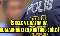 İskele ve Bafra'da kumarhaneler kontrol edildi