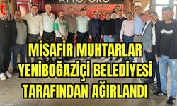 Misafir muhtarlar Yeniboğaziçi Belediyesi tarafından ağırlandı