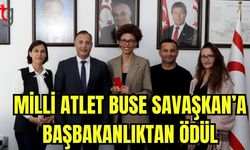 Milli atlet Buse Savaşkan'a Başbakanlık'tan ödül