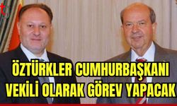 Öztürkler Cumhurbaşkanı vekili olarak görev yapacak