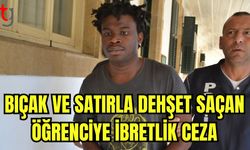 Bıçak ve satırla dehşet saçan öğrenciye ibretlik ceza