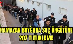 Ramazan Bayğara suç örgütüne 207 tutuklama