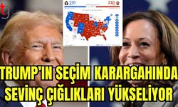 Trump'ın seçim karargahından sevinç çığlıkları yükseliyor