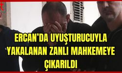 Ercan'da uyuşturucuyla yakalanan zanlı mahkemeye çıkarıldı