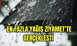 En fazla yağış Ziyamet'te gerçekleşti