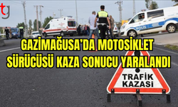 Gazimağusa’da Motosiklet Kazası: Sürücü Yaralandı