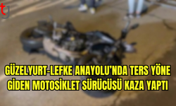 Güzelyurt-Lefke Anayolu’nda Ters Yöne Giden Motosiklet Sürücüsü Kaza Yaptı