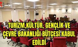 Turizm, Kültür, Genlik ve Çevre Bakanlığı bütçesi kabul edildi