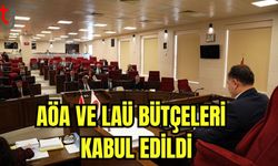 AÖA ve LAÜ bütçeleri kabul edildi