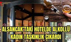 Alsancak'taki hotelde alkollü sahış taşkınlık çıkardı