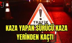 Kaza yapan sürücü kaza yerinden kaçtı