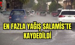 En fazla yağış Salamis'te kaydedildi