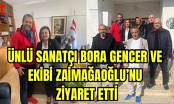 Ünlü sanatçı Bora Gencer ve ekibi Zaimoğlu'nu ziyaret etti