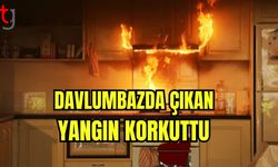 Davlumbazda çıkan yangın korkuttu