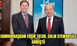 Cumhurbaşkanı Ersin Tatar, Colin Stewart ile görüştü.