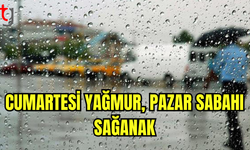 Cumartesi Sağanak Yağmur Bekleniyor