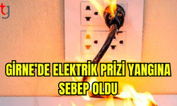 Girne’de Ev Yangını: Elektrik Prizi Alevlendi