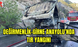 Değirmenlik-Girne Anayolu’nda Tır Yangını