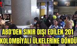 ABD'den sınır dışı edilen 201 Kolombiyalı ülkelerine döndü