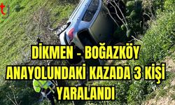 Dikmen- Boğazköy Anayolundaki kazada 3 kişi yaralandı