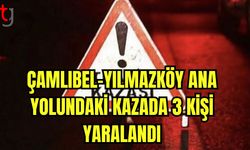 Çamlıbel- Yılmazköy ana yolundaki kazada 3 kişi yaralandı