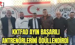 KKTFAD ayın başarılı antrenörlerini ödüllendirdi