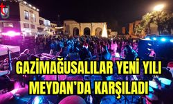 Gazimağusalılar yeni yılı meydanda karşıladı