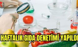 Haftalık gıda denetimi yapıldı