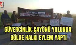 Güvercinlik- Çayönü Yolu'nda bölge halkı eylem yaptı