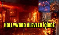 Hollywood alevler içinde