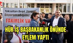 Hür-İş Başbakanlık önünde eylem yaptı