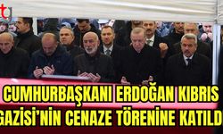 Cumhurbaşkanı Erdoğan Kıbrıs Gazisi'nin cenaze törenine katıldı