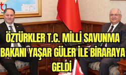 Meclis Başkanı Ziya Öztürkler, Türkiye Cumhuriyeti Milli Savunma Bakanı Yaşar Güler ile bir araya geldi