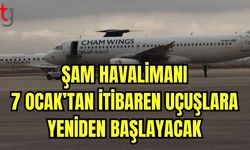 Şam Havalimanı 7 Ocak'tan itibaren uçuşlara yeniden başlayacak