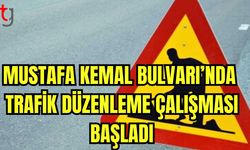 Mustafa Kemal Bulvarı'nda  trafik düzenleme çalışması başladı