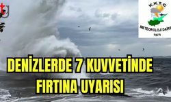 Denizlerde 7 kuvvetinde fırtına uyarısı