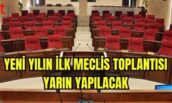 Yeni yılın ilk meclis toplantısı yarın yapılacak