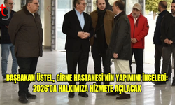 Başbakan Üstel, Girne Hastanesi'nin yapımını inceledi: 2026'da halkımıza hizmete açılacak