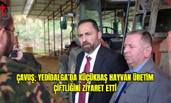 Tarım Bakanı Çavuş, Yedidalga’da küçükbaş hayvan üretim çiftliğini ziyaret etti