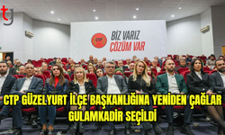 CTP Güzelyurt İlçesi başkanlığına yeniden Çağlar Gulamkadir seçildi