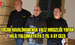 Ercan Havalimanı’nda Valiz Hırsızlığına 2 Yıl 4 Ay Hapis Cezası