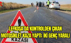 YDÜ’de Gece Yarısı Motosiklet Kazası! Direğe Çarptılar