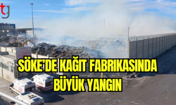 Söke’de Kağıt Fabrikasında Büyük Yangın